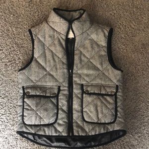 Quilted Black and Grey Vest